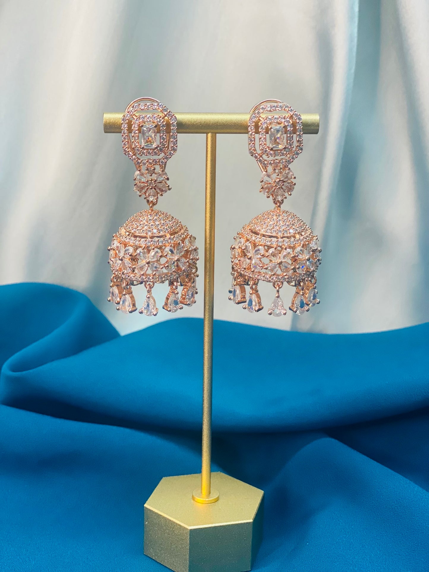 SARIKA American Diamond Earrings and Tikka set