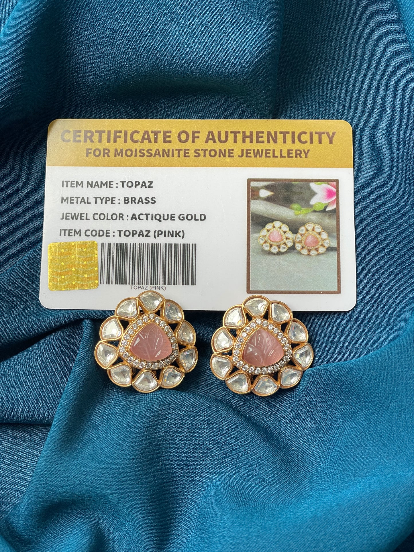 RIANA Moissanite Premium Quality Studs - Blush