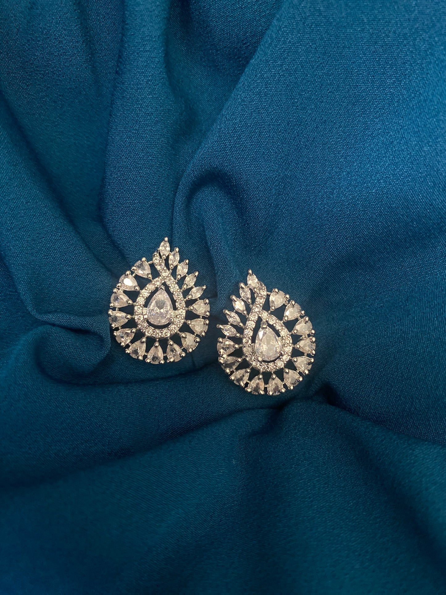 NISHI American Diamond Studs