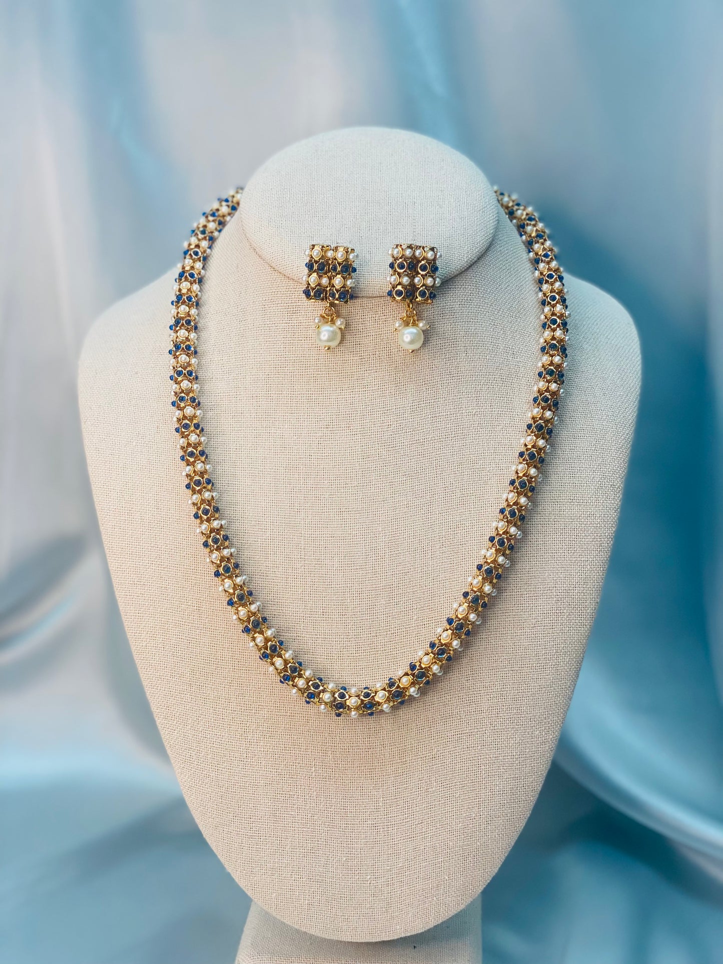 SWASTI Beads Mala with Earrings - Choose Color