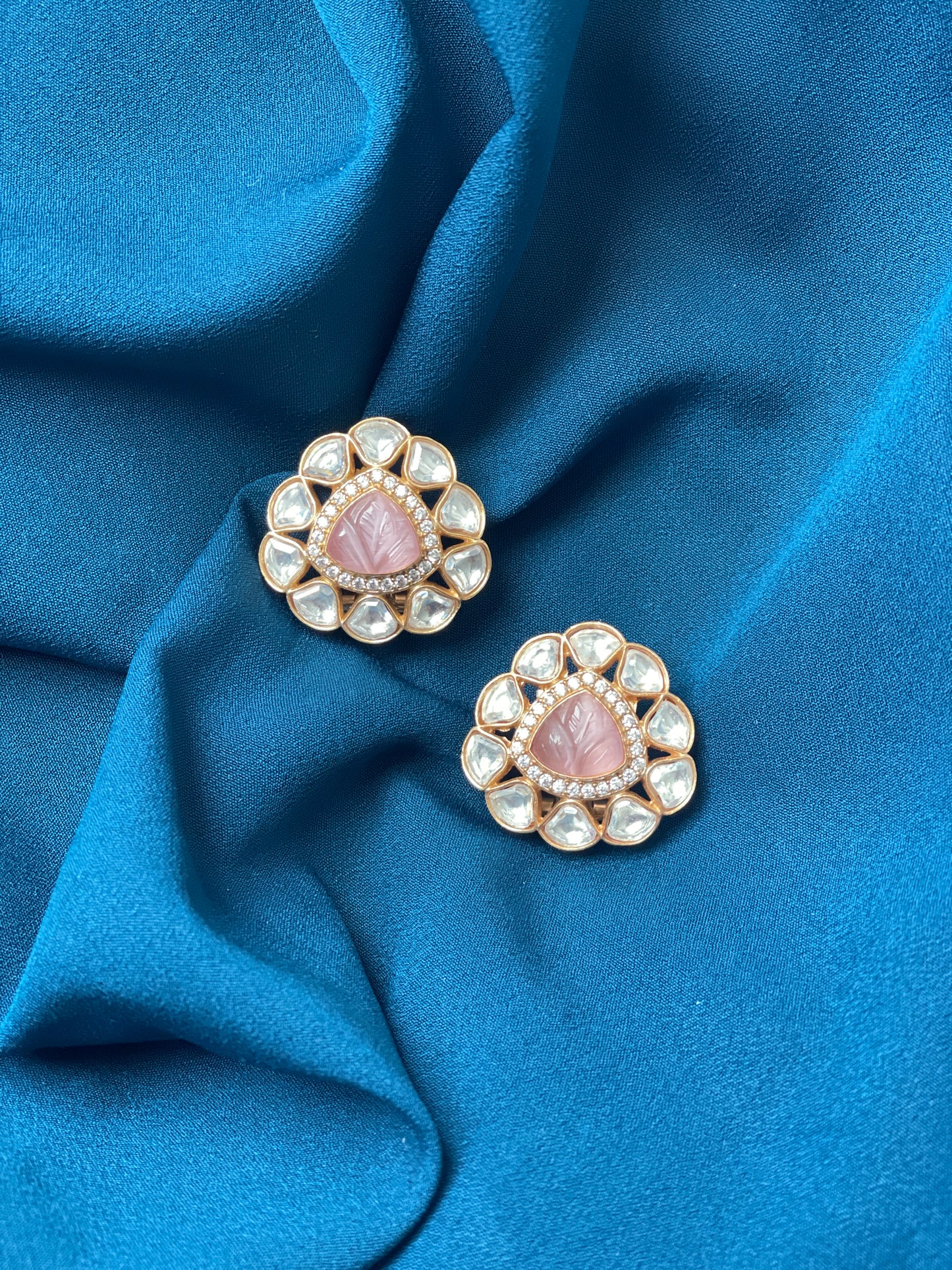 RIANA Moissanite Premium Quality Studs - Blush