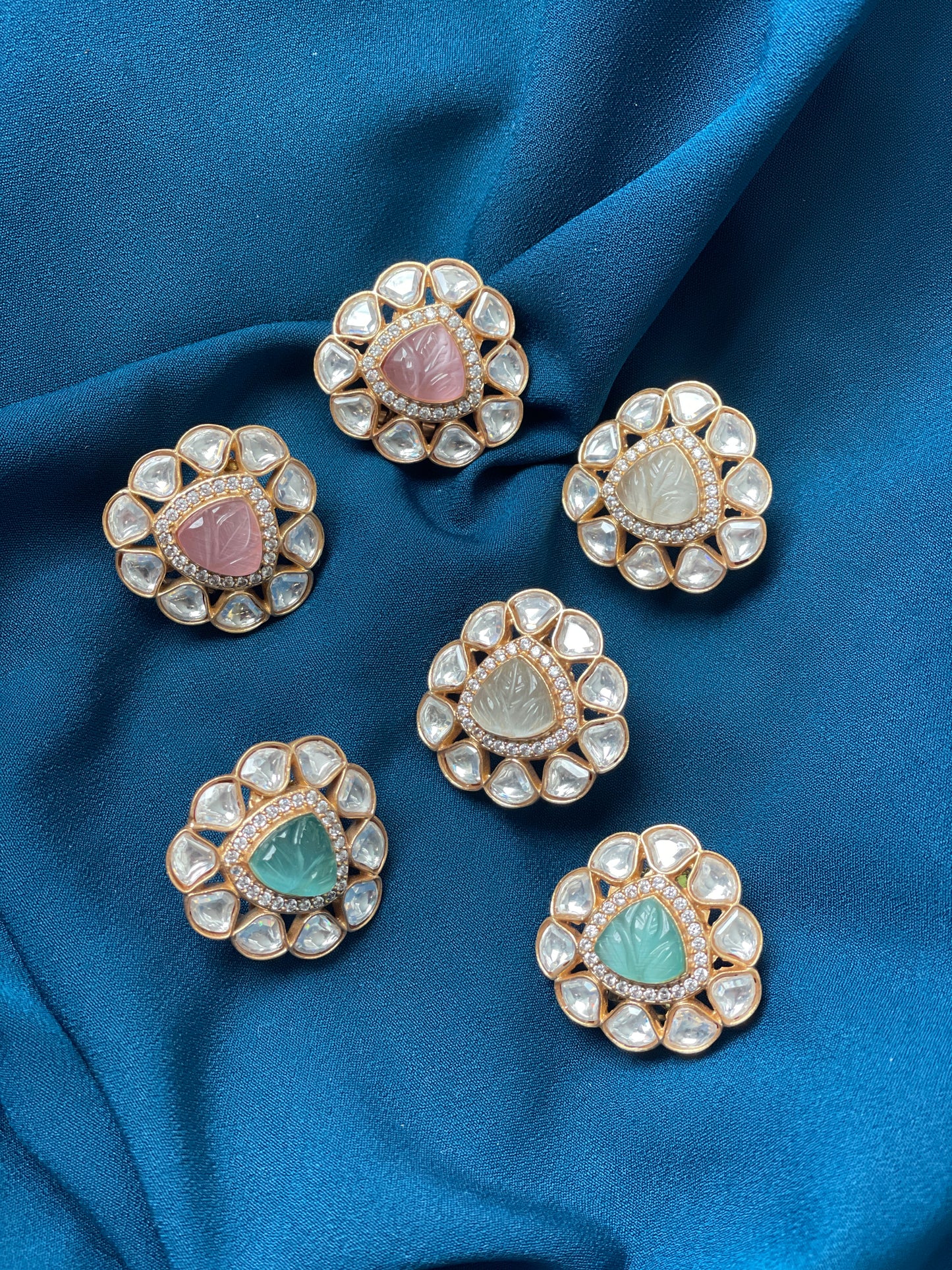 RIANA Moissanite Premium Quality Studs - Blush