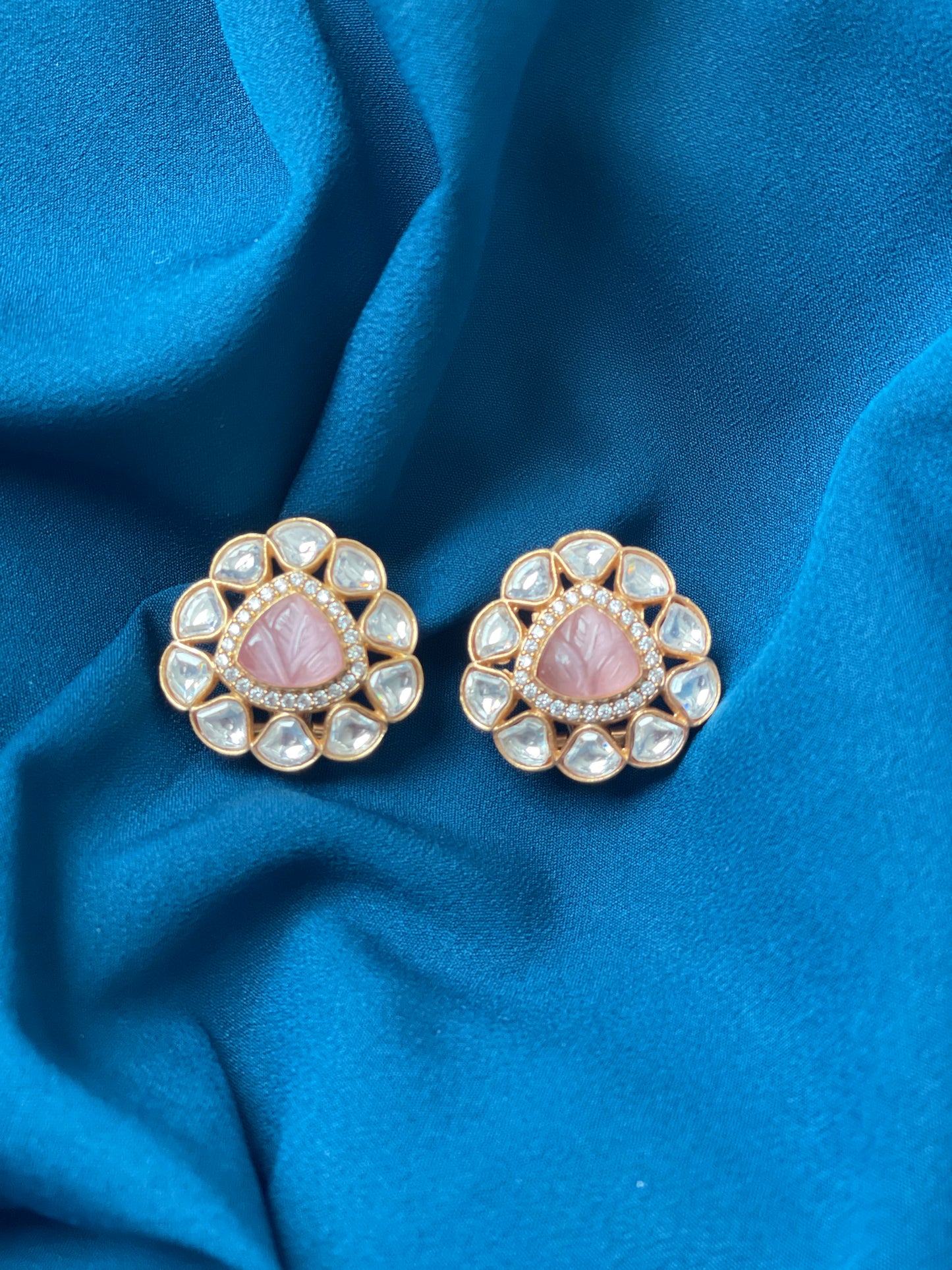 RIANA Moissanite Premium Quality Studs - Blush