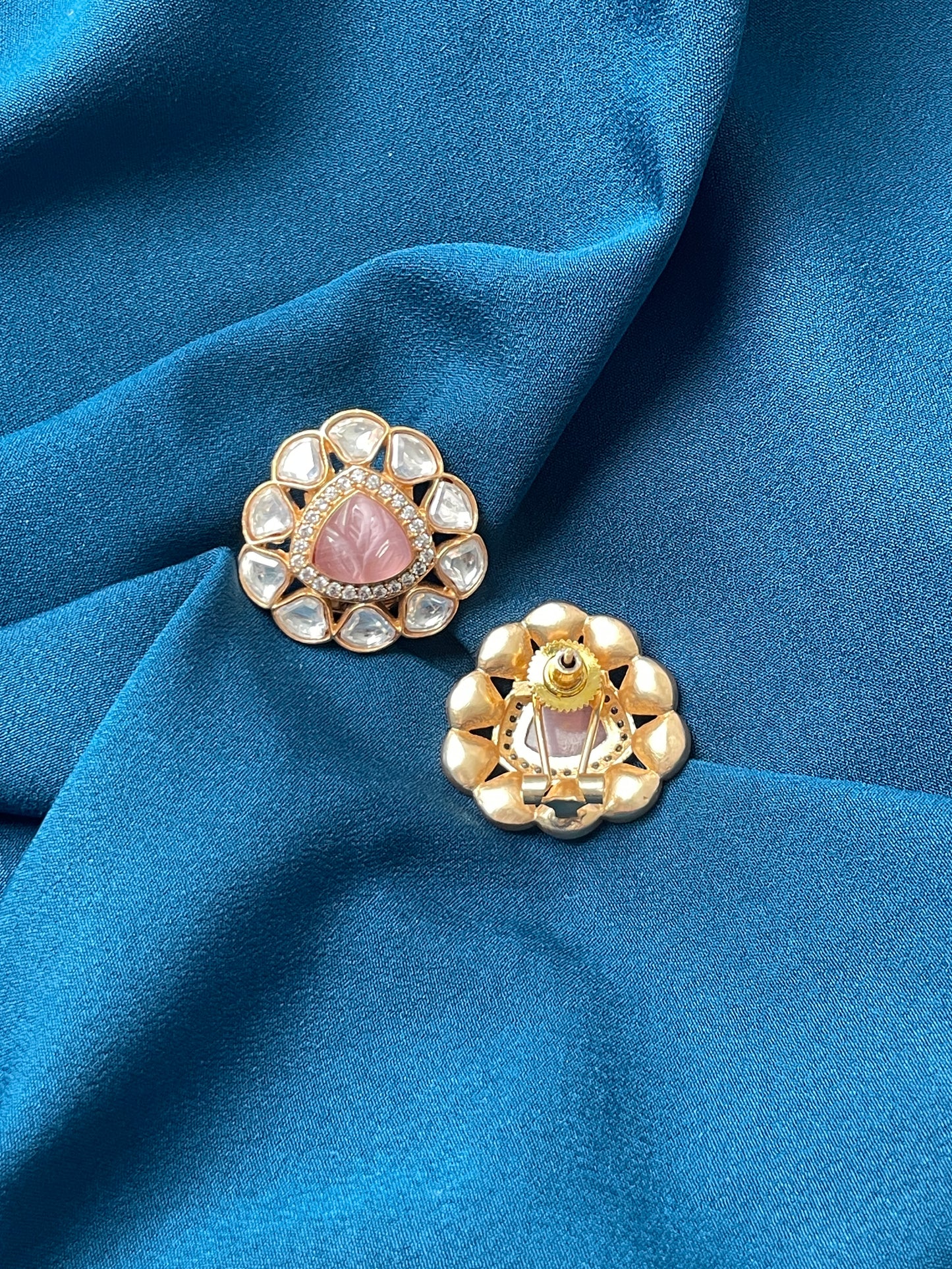 RIANA Moissanite Premium Quality Studs - Blush