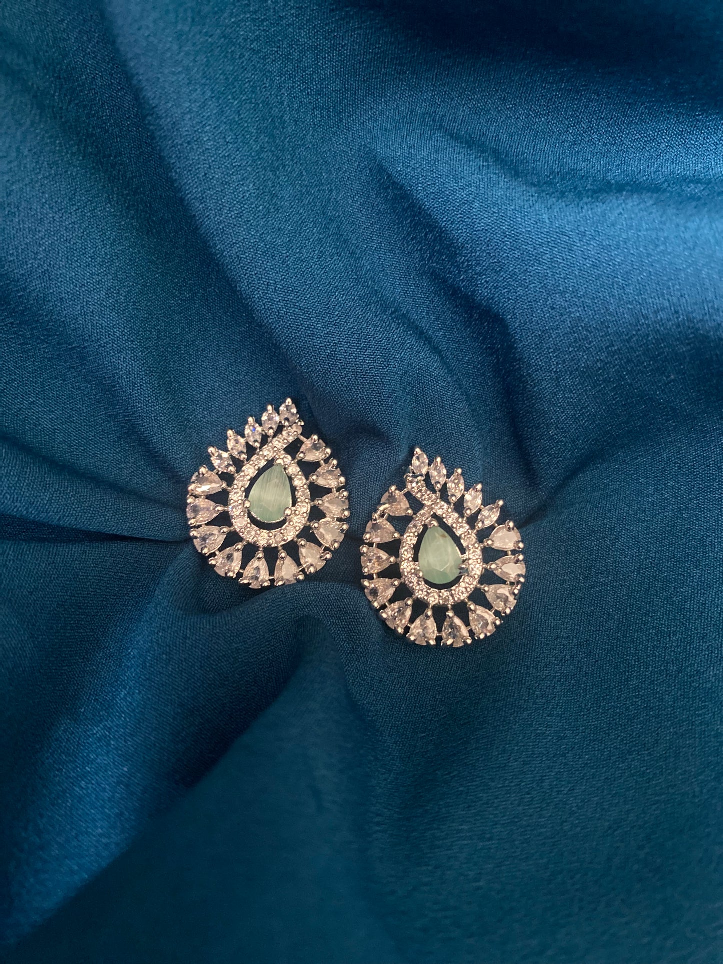 NISHI American Diamond Studs