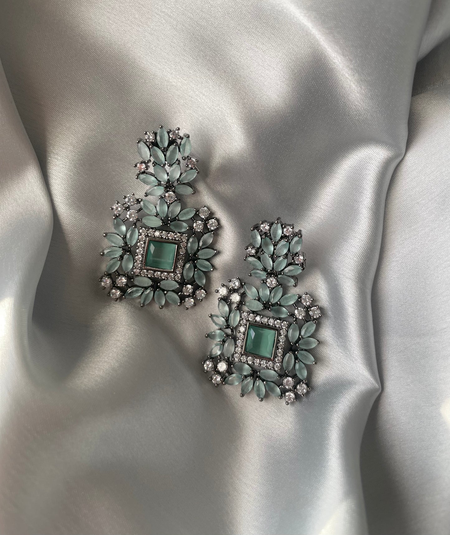 RIANA American Diamond pastel Earrings