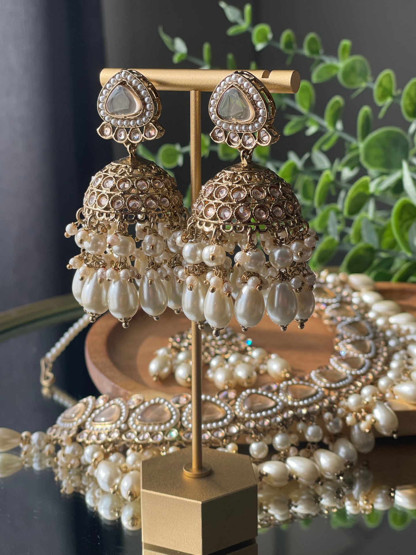 FARIDA - Beigy pearl - HOUSE OF SAANVI