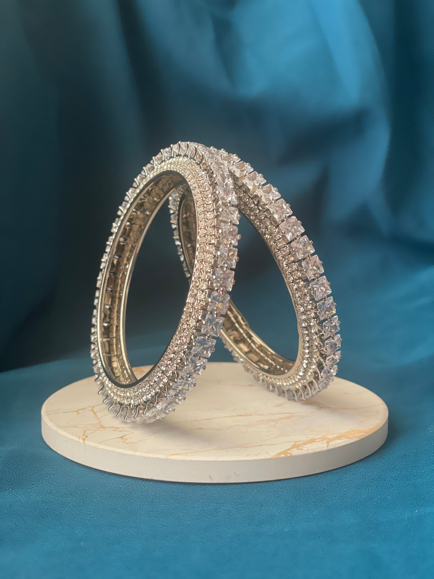 PAKHI - American diamond(AD) cubic zirconia bangles - HOUSE OF SAANVI