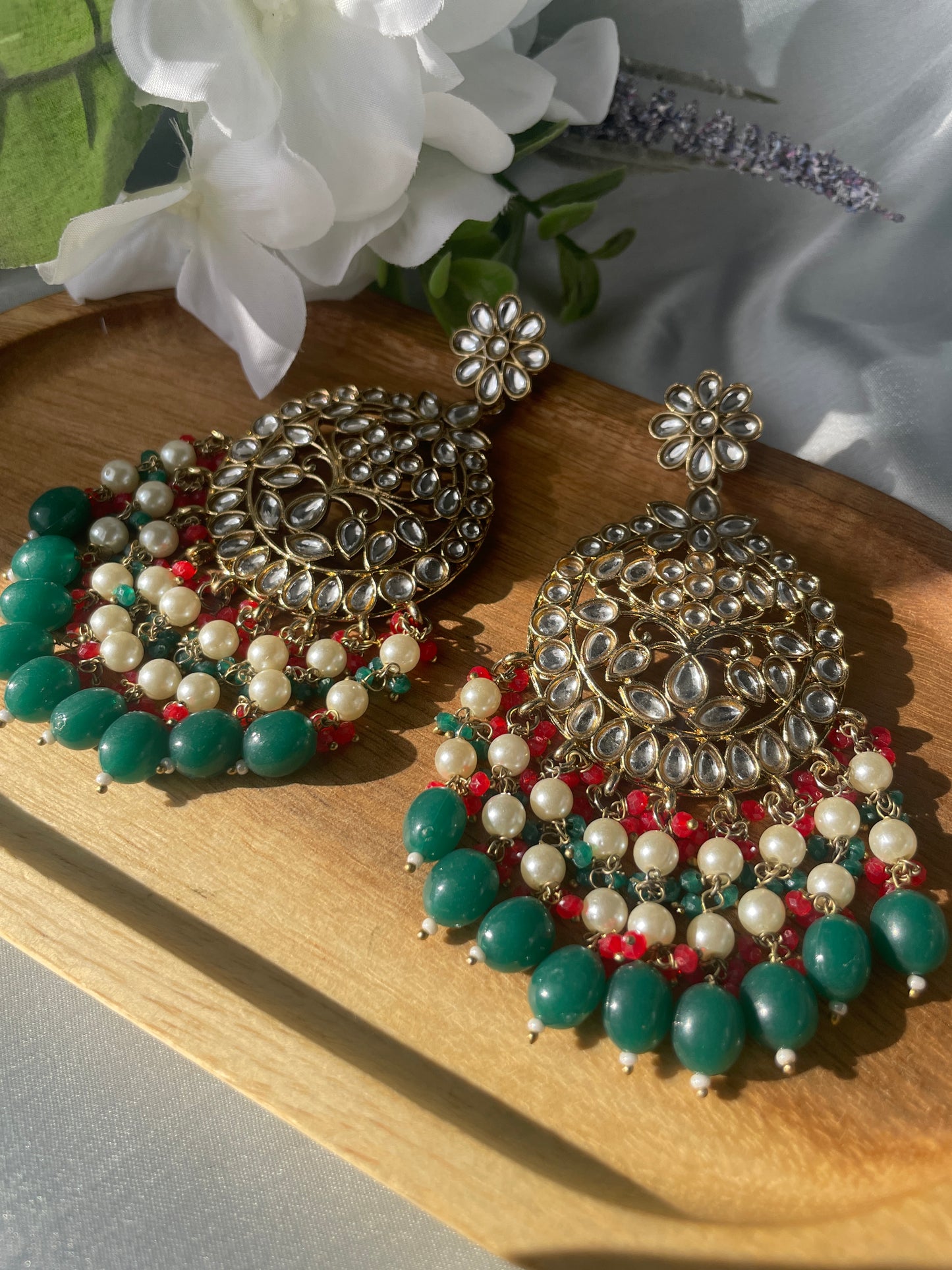 FALAK - red green - HOUSE OF SAANVI