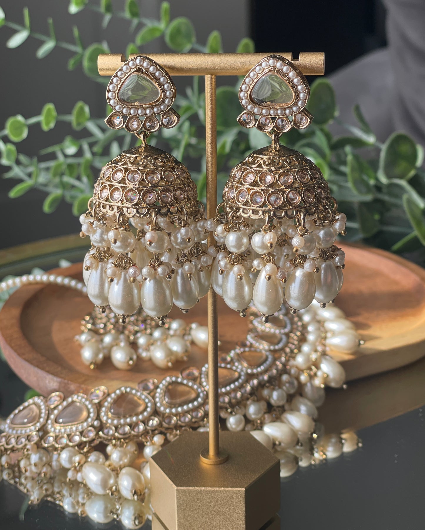 FARIDA - Beigy pearl - HOUSE OF SAANVI