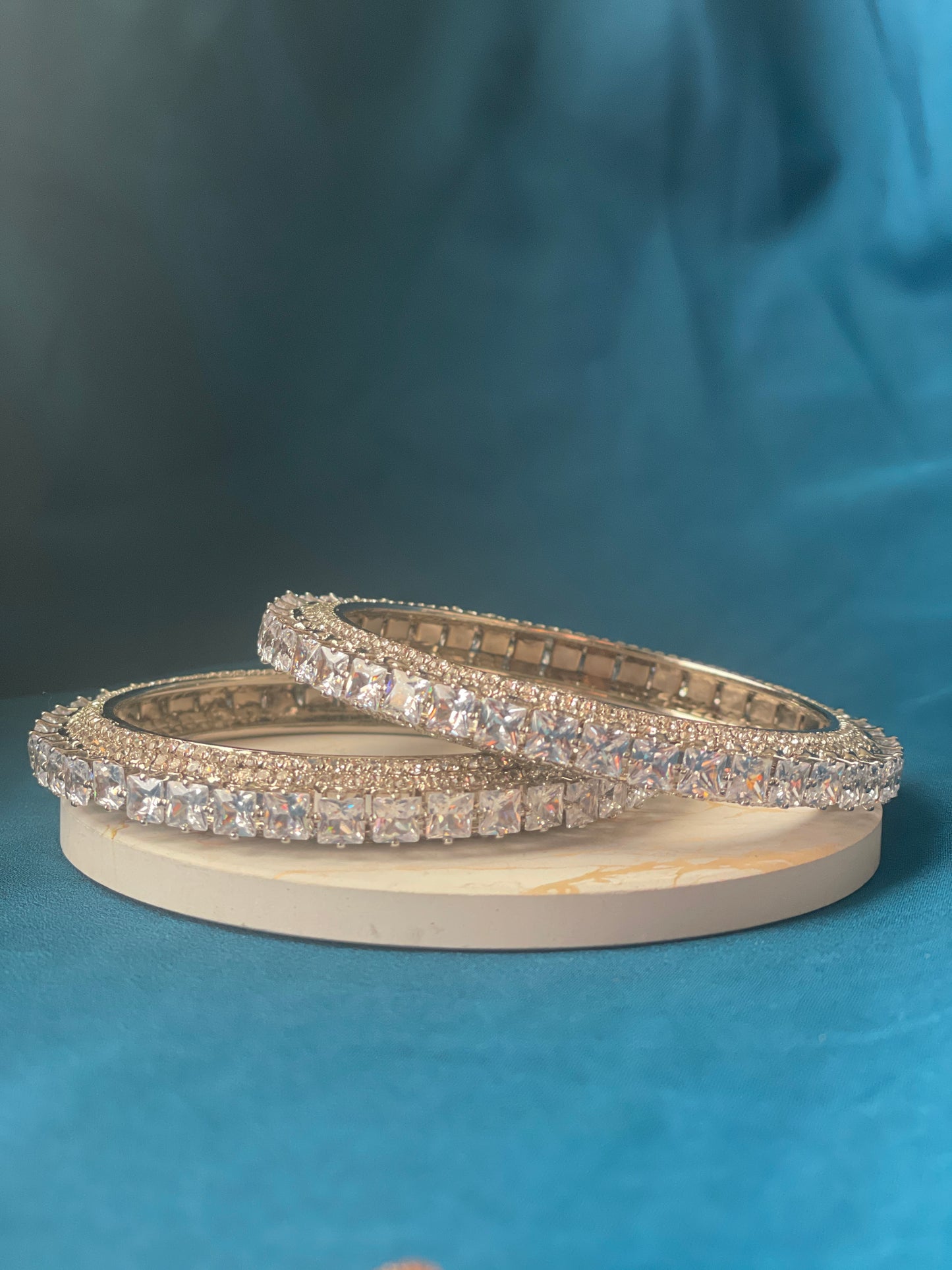 PAKHI - American diamond(AD) cubic zirconia bangles - HOUSE OF SAANVI