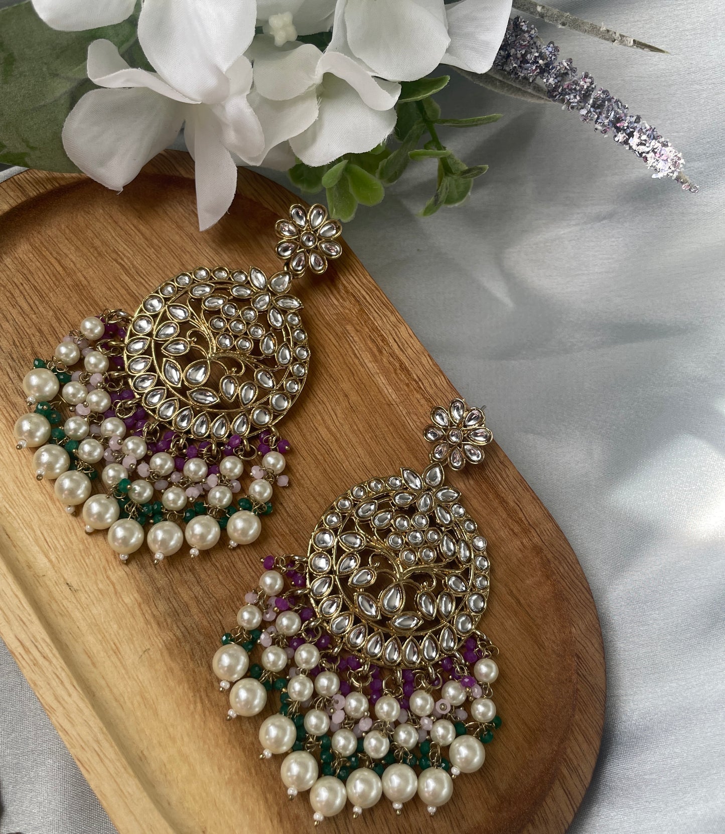 FALAK - purple green - HOUSE OF SAANVI