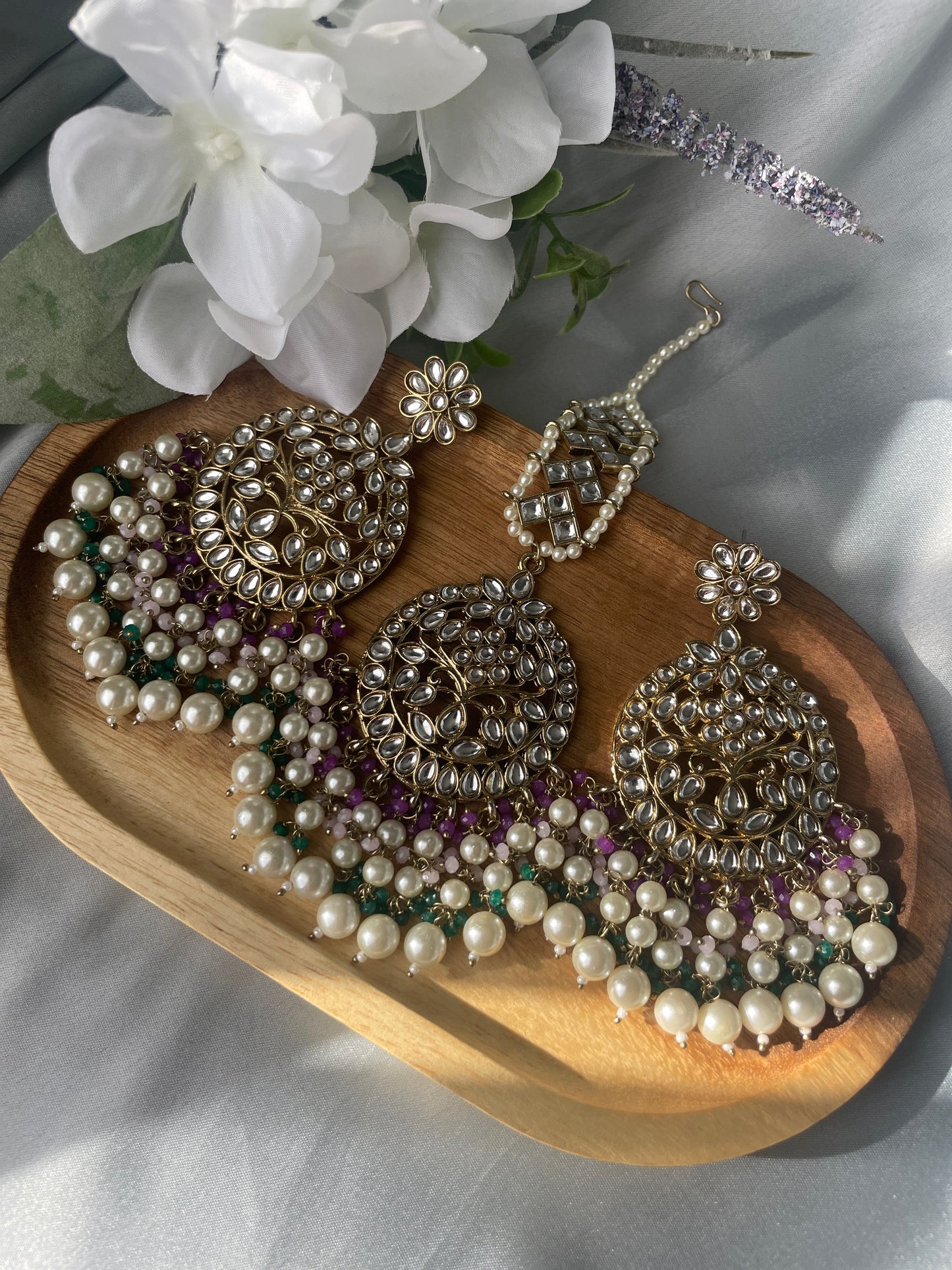 FALAK - purple green - HOUSE OF SAANVI