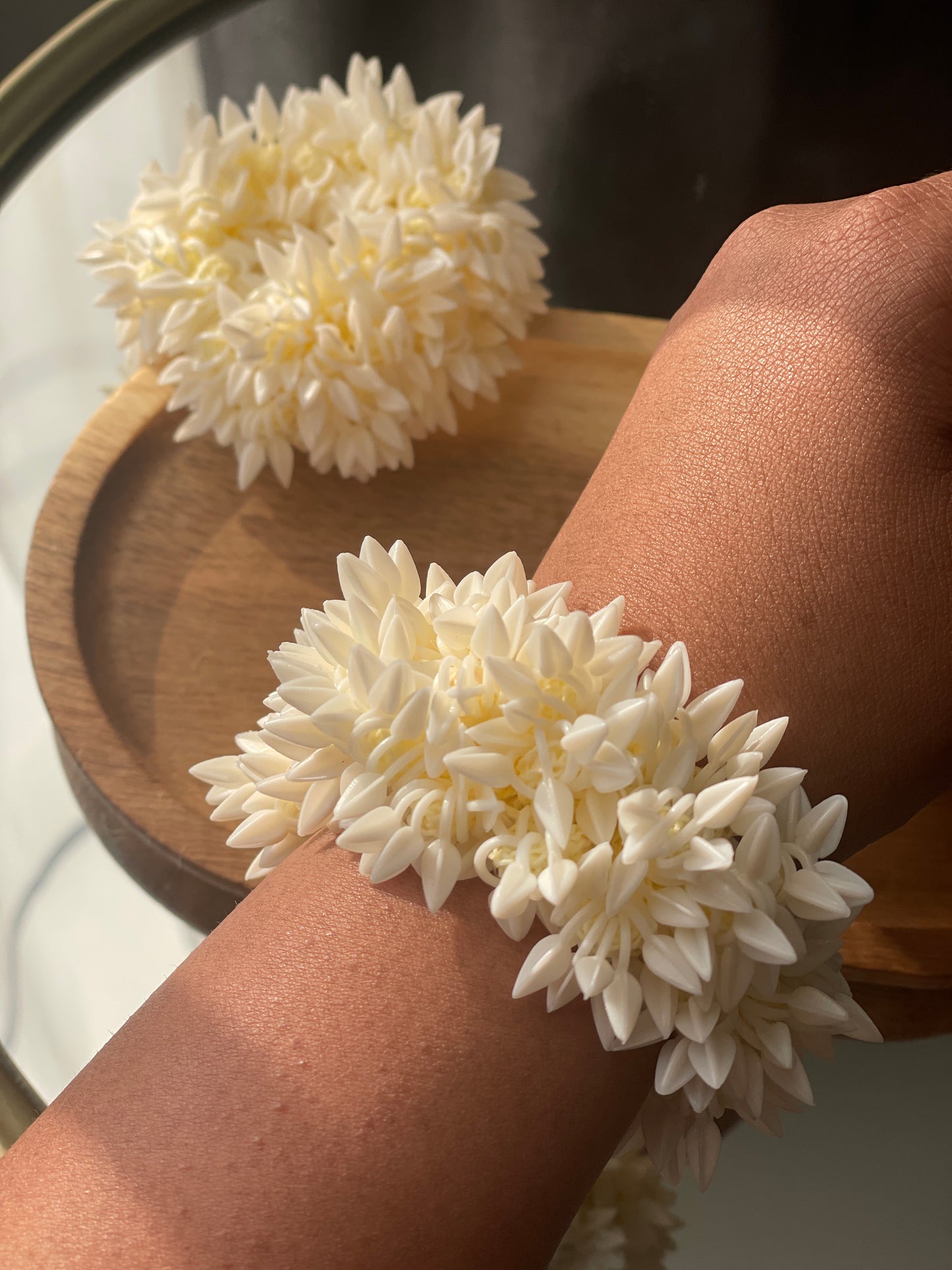 JASMINE - artificial Mogra hair accessory (gajra) - HOUSE OF SAANVI