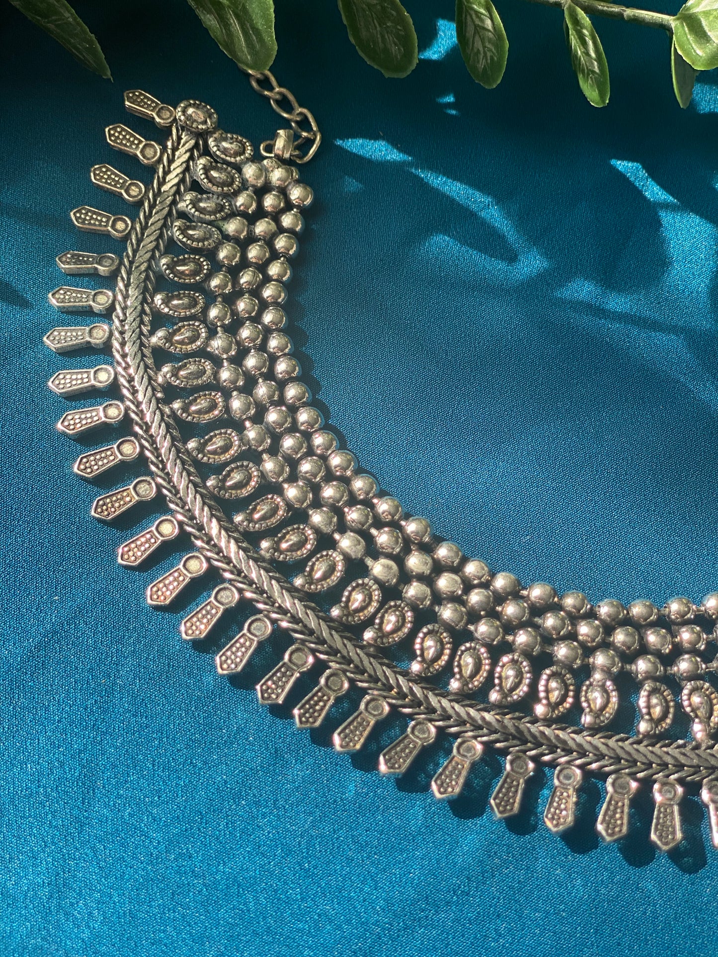 TANU Oxidised Necklace in Silver