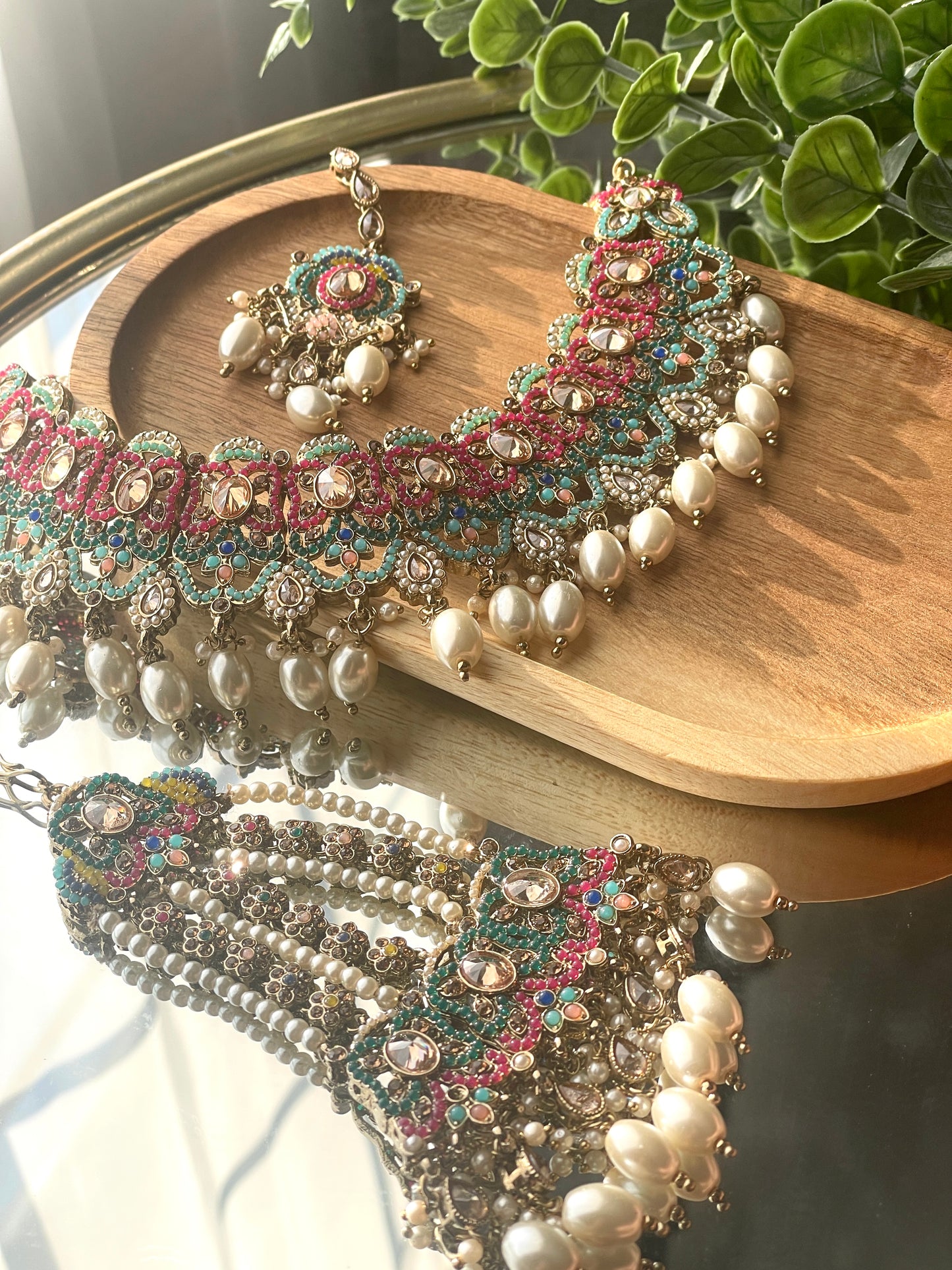 ZUNAIRA Necklace Set - HOUSE OF SAANVI