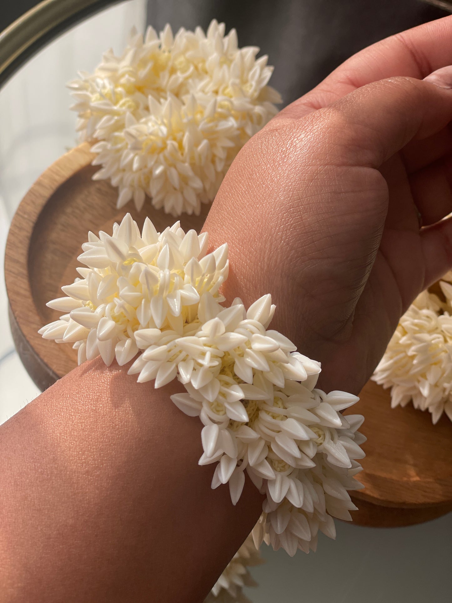 JASMINE - artificial Mogra hair accessory (gajra) - HOUSE OF SAANVI