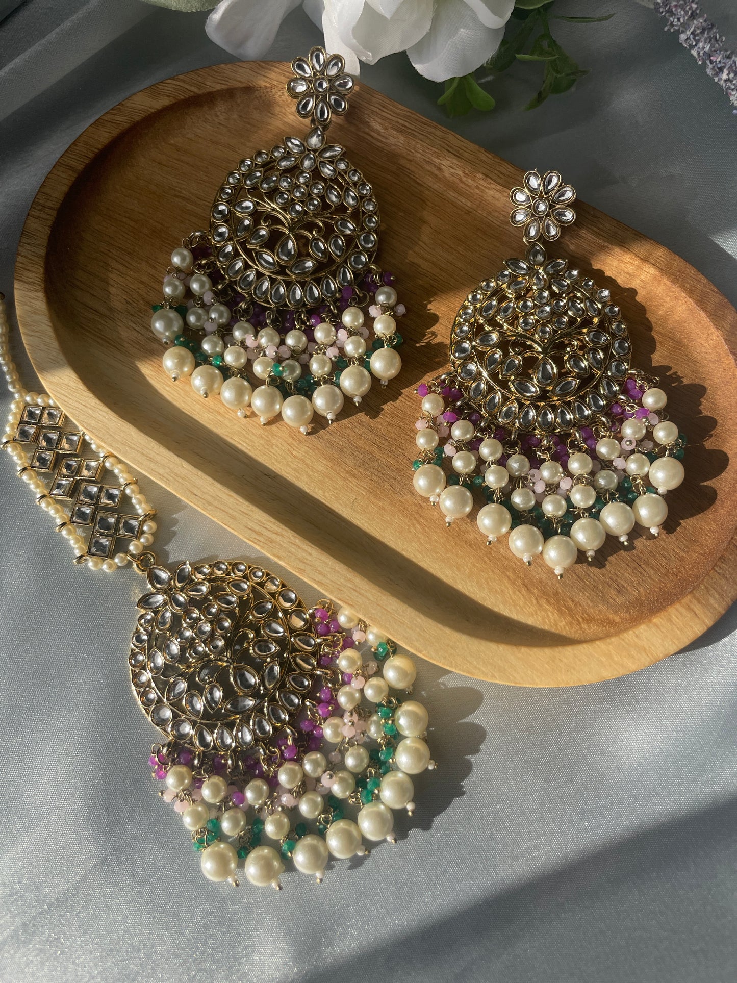 FALAK - purple green - HOUSE OF SAANVI