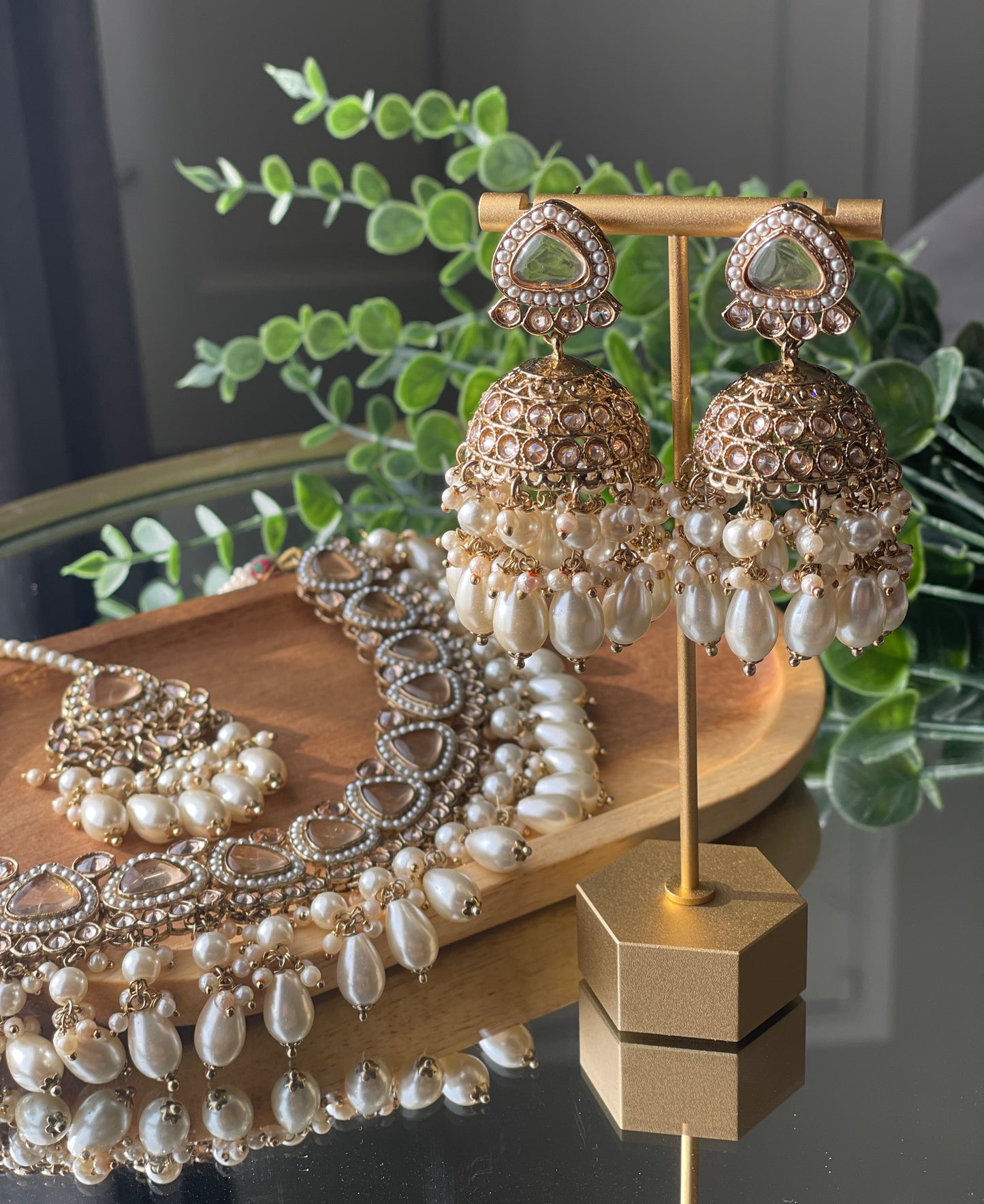 FARIDA - Beigy pearl - HOUSE OF SAANVI