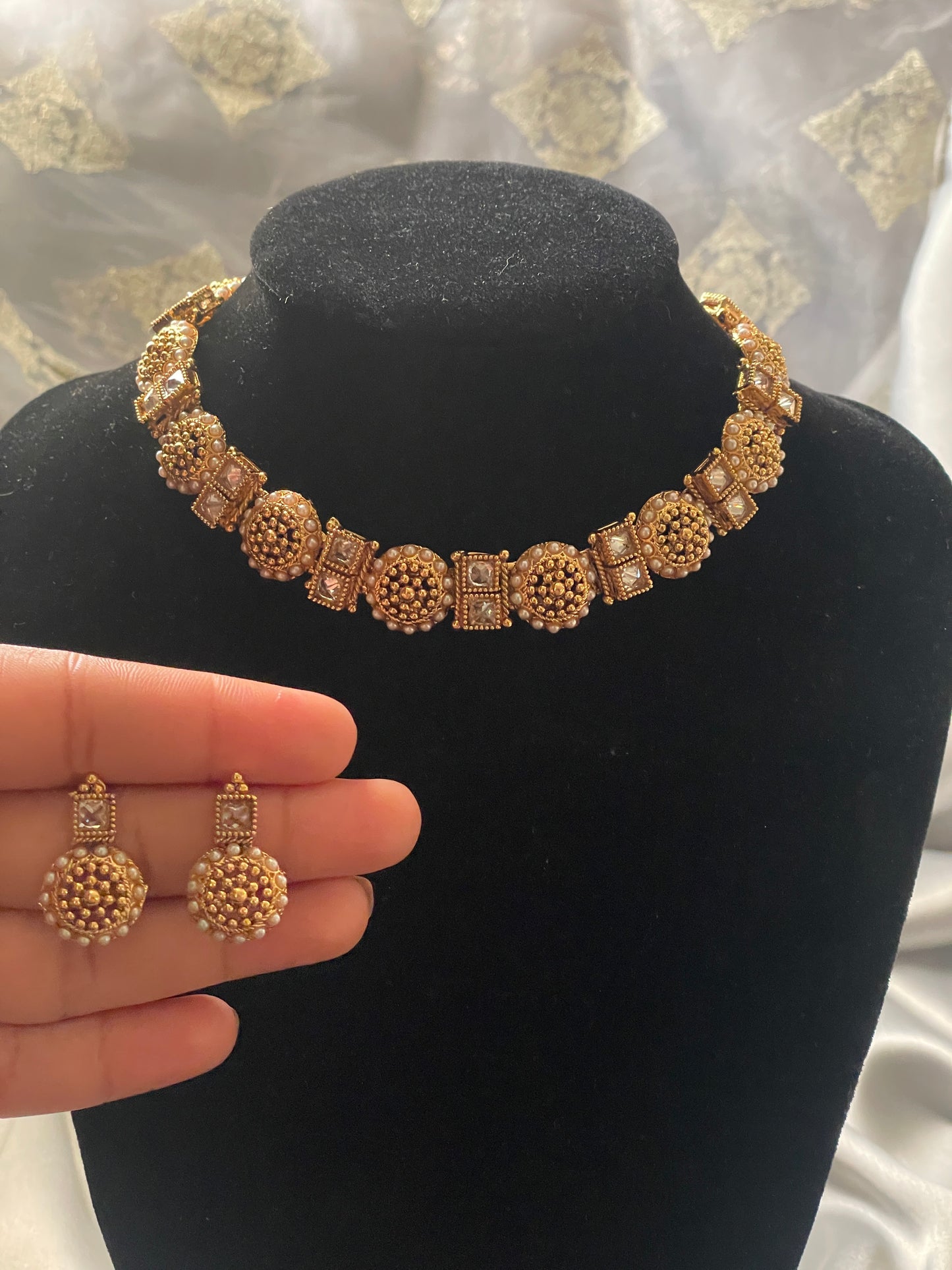 VAANI - Temple Style Gold Necklace Set