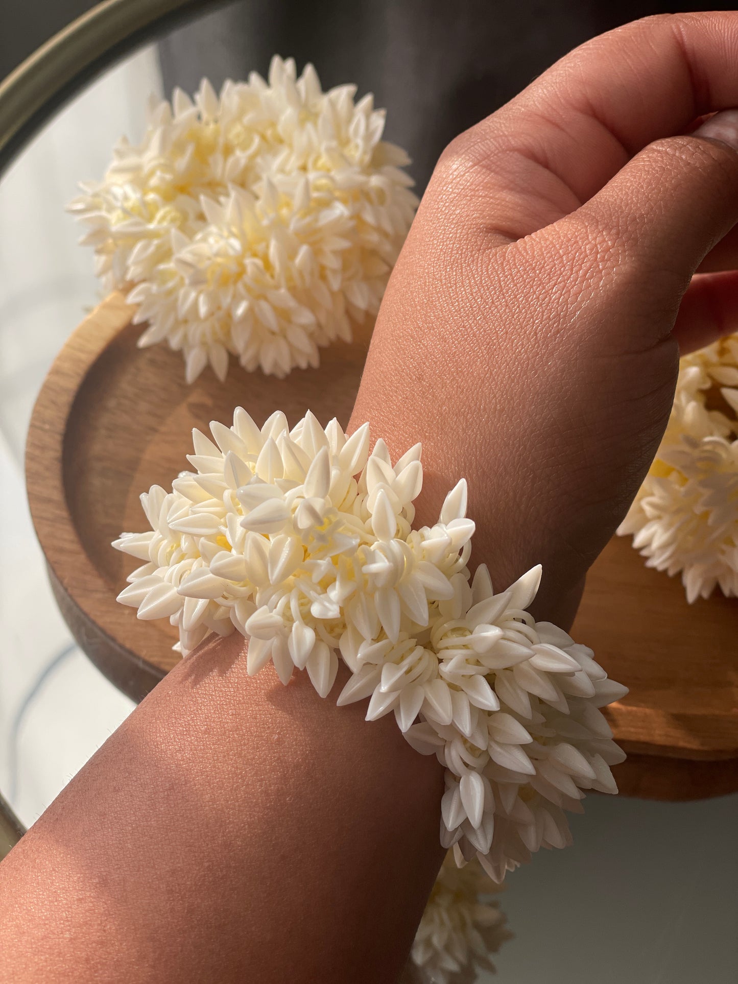 JASMINE - artificial Mogra hair accessory (gajra) - HOUSE OF SAANVI