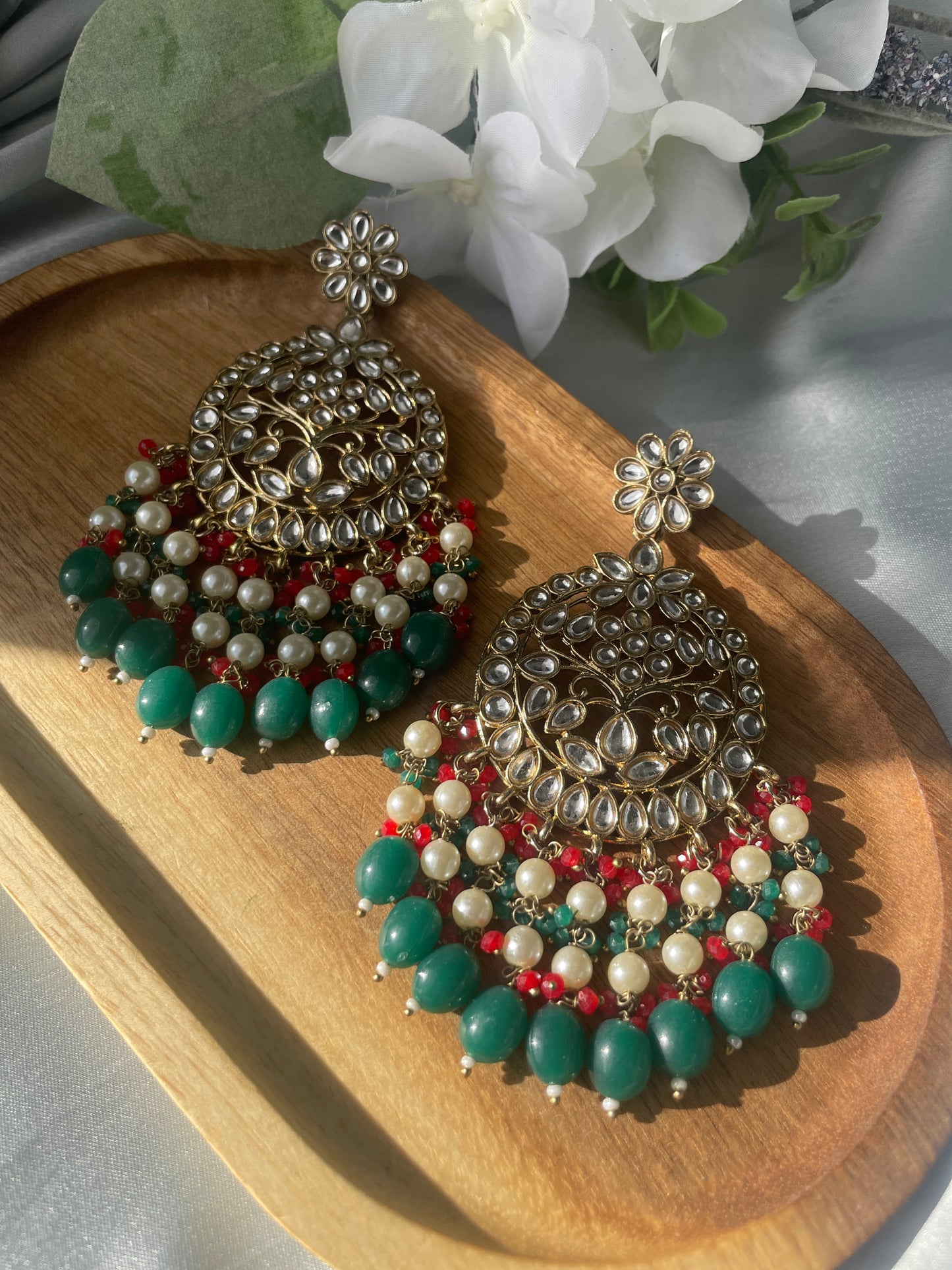 FALAK - red green - HOUSE OF SAANVI
