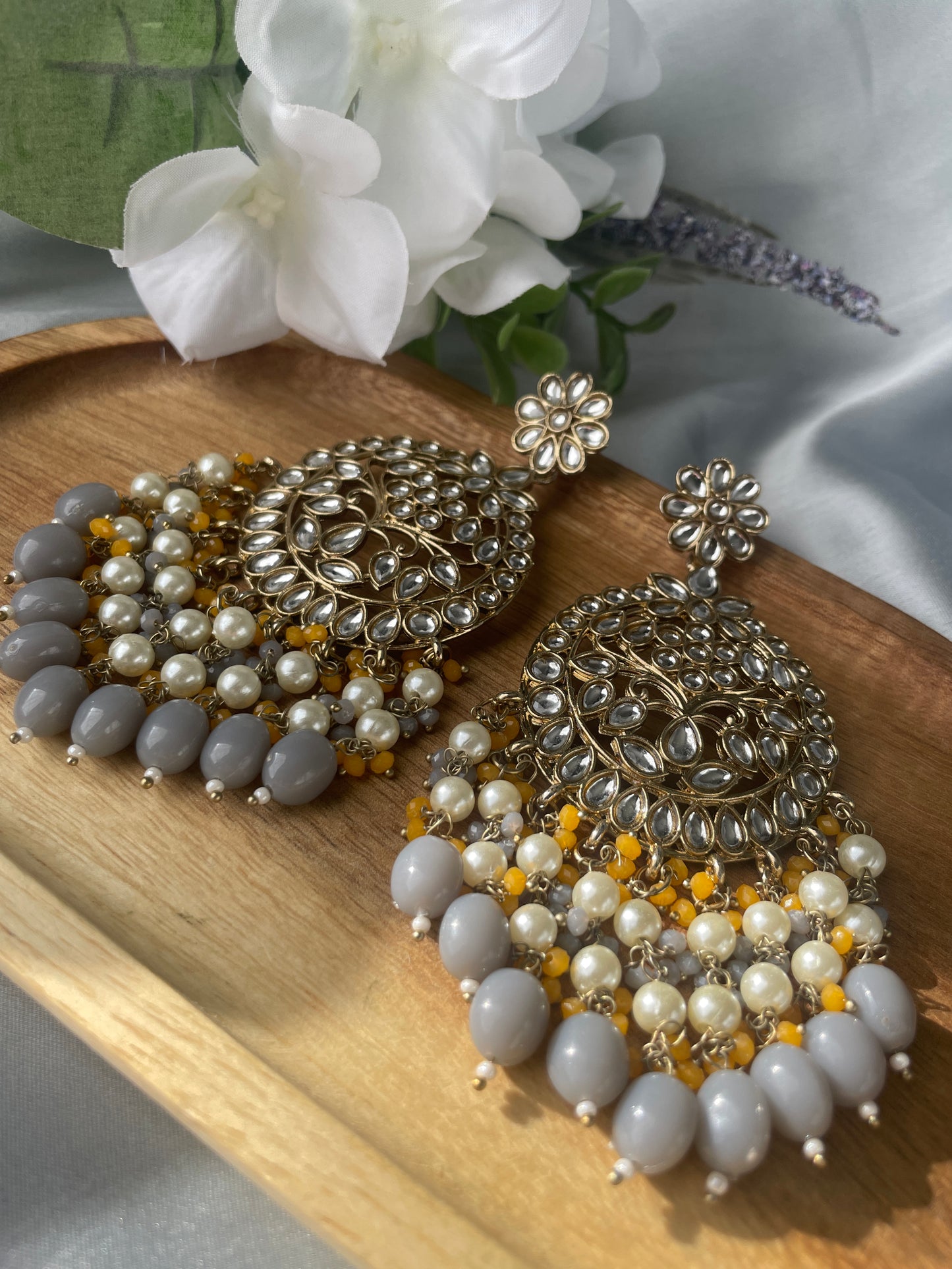 FALAK - yellow grey - HOUSE OF SAANVI