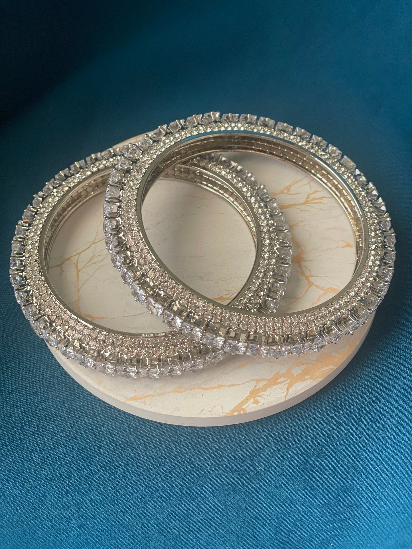 PAKHI - American diamond(AD) cubic zirconia bangles - HOUSE OF SAANVI
