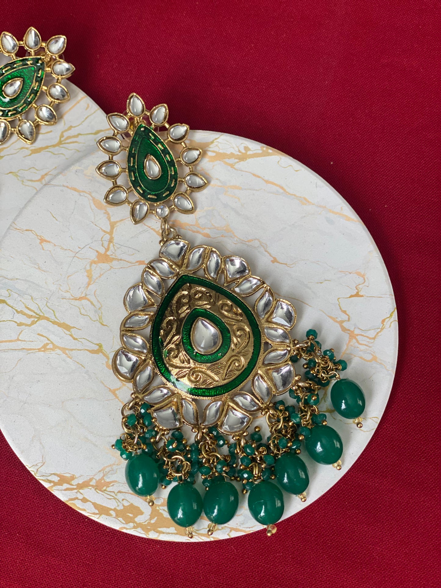 BANI - Emerald green - HOUSE OF SAANVI