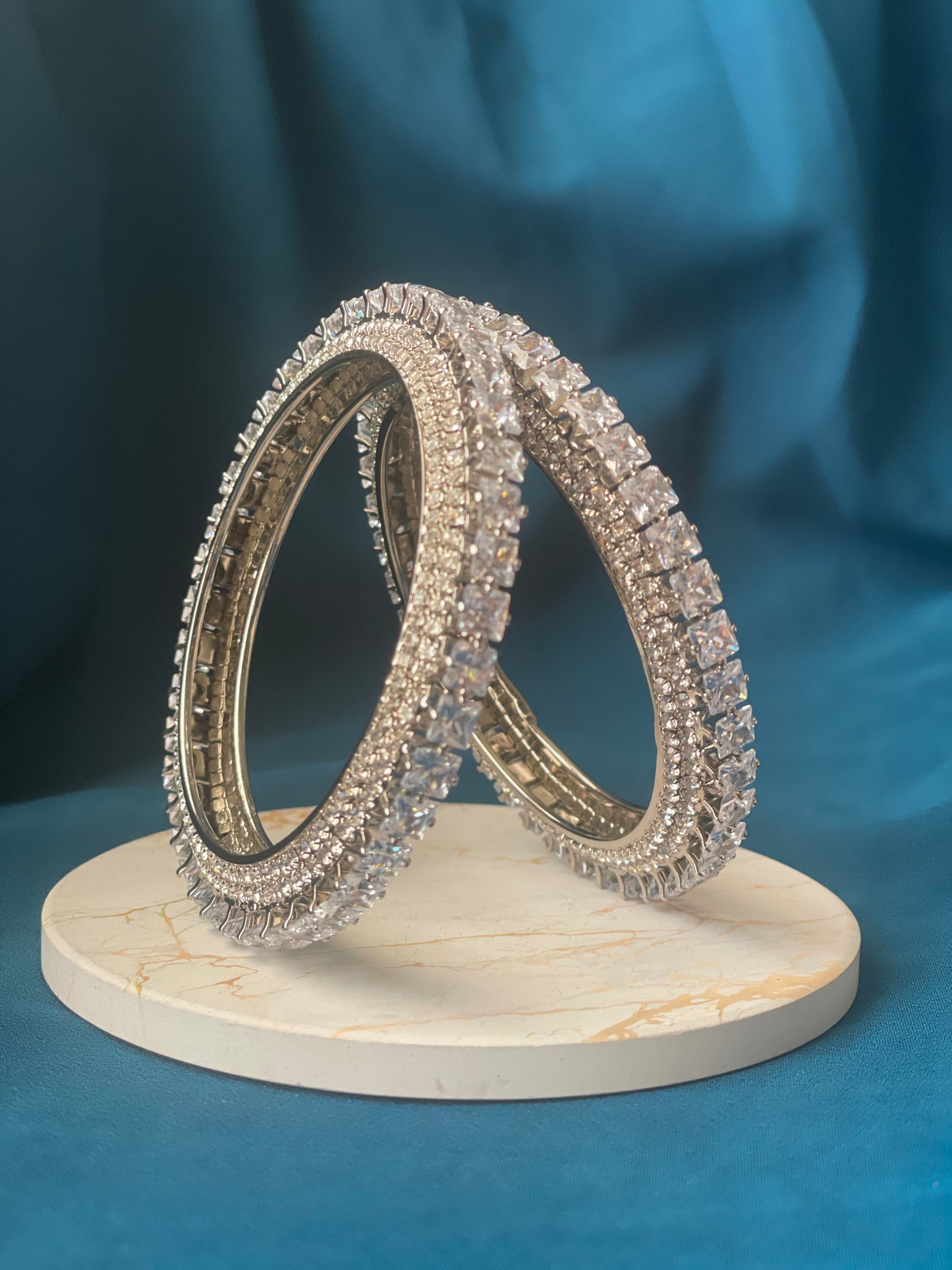 PAKHI - American diamond(AD) cubic zirconia bangles - HOUSE OF SAANVI