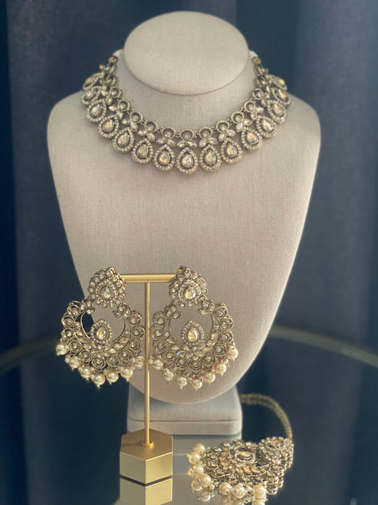 LAYLA Antique Gold Necklace Set