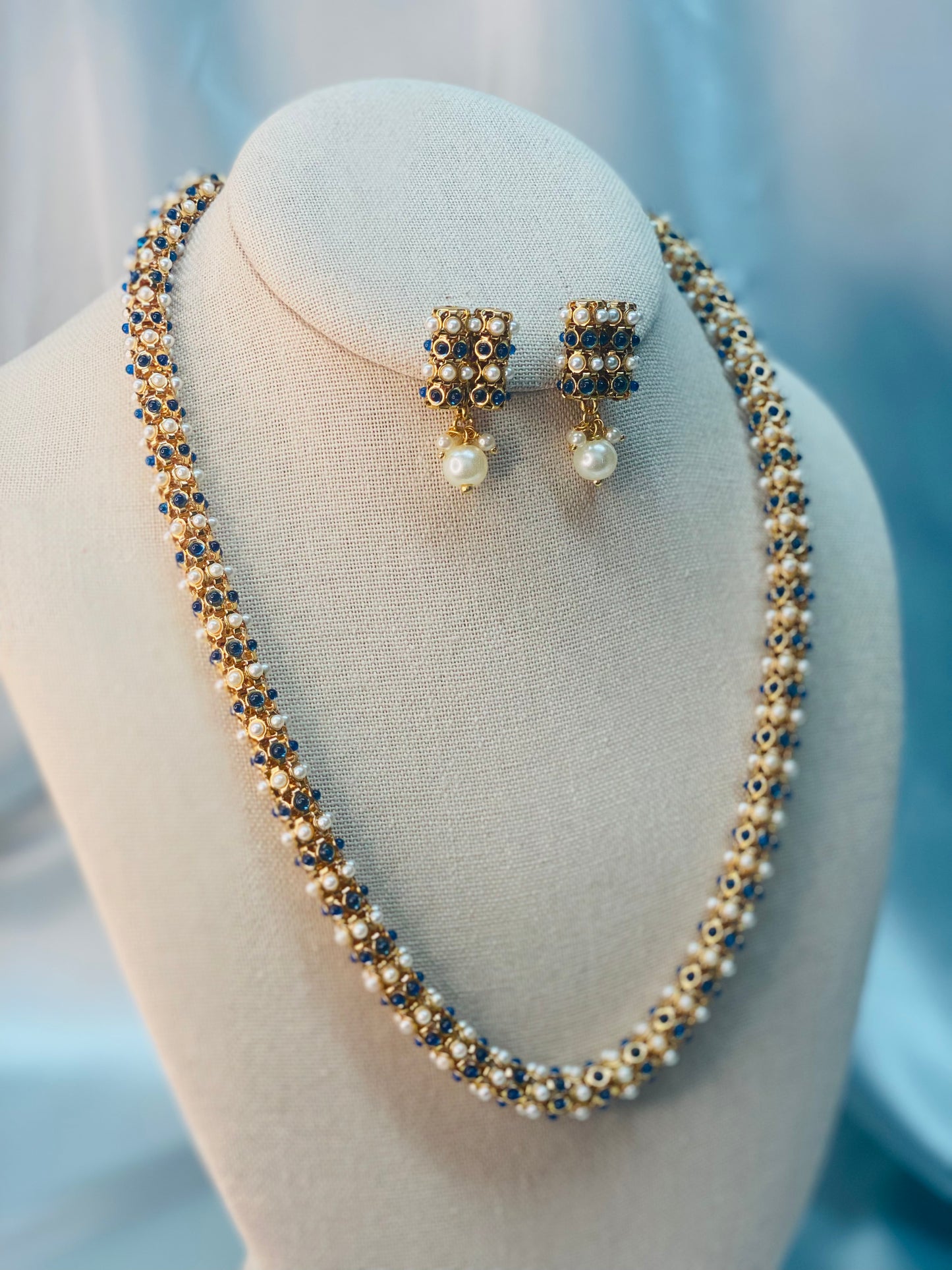 SWASTI Beads Mala with Earrings - Choose Color
