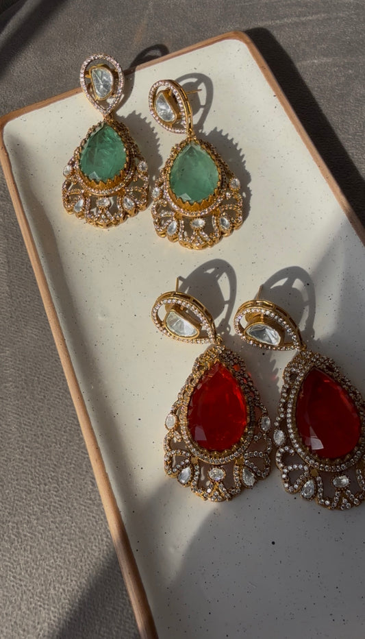 ASIFA Premium Quality Moissanite Statement Earrings