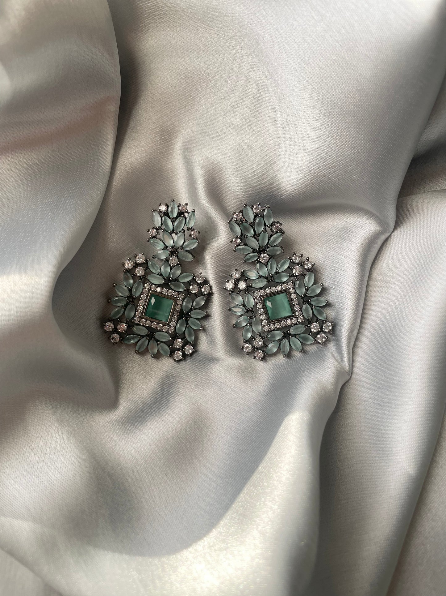 RIANA American Diamond pastel Earrings