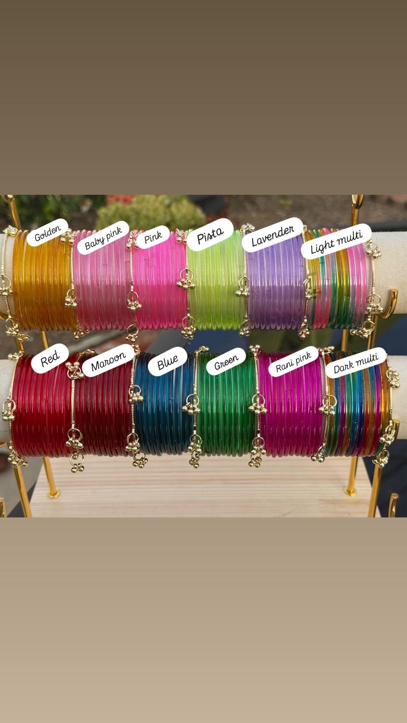 Viral Jelly Kashmiri Glass Bangles
